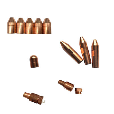 28mm Spot Welding Copper Electrodes , High Hardness Spot Weld Nozzle