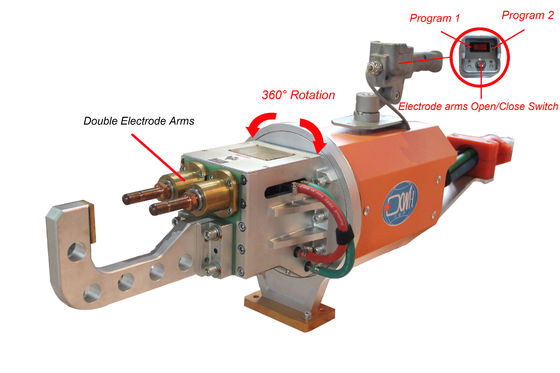 Portable Spot Welding Machine Two Electrode , 0.5mpa Single Phase Spot Welder