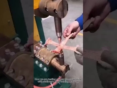 The copper sheet's welding of stationary spot welder