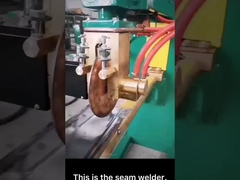 The metal sheet's welding of seam welder