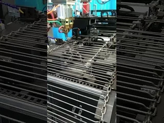 The steel cage's welding of stationary spot welder