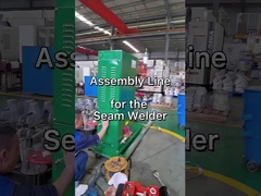 The assembly line for the seam welder