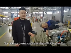 The assembling of spot welding machine