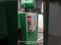 The complex metal framework's welding of custom stationary spot welding machine