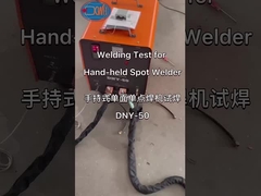 The metal sheet's welding of mobile hand held spot welder