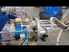 The metal cylinder's welding of single side portable spot welder with double heads