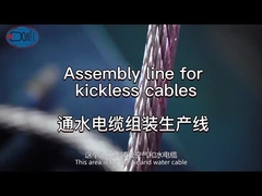 The assembly line for the kickless cables