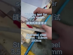 The stainless steel's welding of seam welding machine