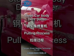 The pulling process of car dent puller