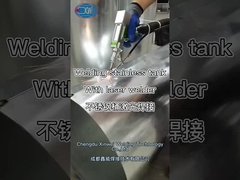 The stainless tank's welding of laser welder