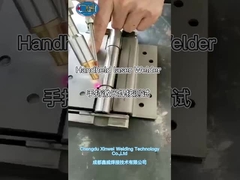 The stainless workpiece's welding of laser welder