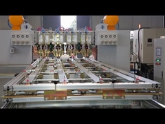 Welding the ventilating duct with the multi-head spot welder