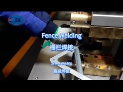 Welding galvanized fence with the stationary spot welding machine