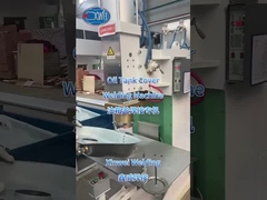 Welding the oil tank cover with the 14 point welding machine