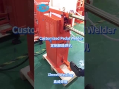 Welding the stainless steel with the customized pedal spot welder